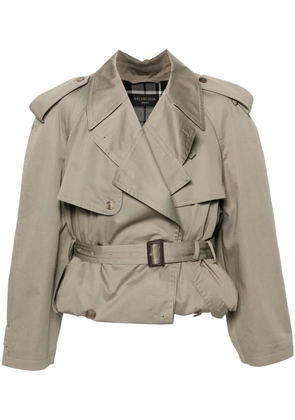 Balenciaga cotton trench coat - Green