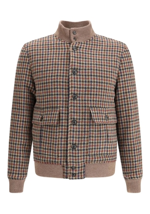 Valstar check padded Valstarino jacket - Brown