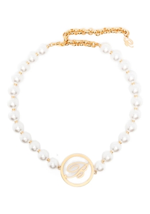 Blumarine logo-detail necklaces - Gold