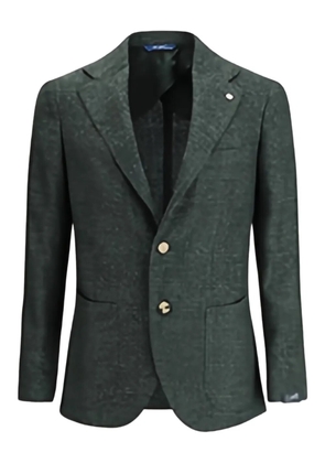 GI CAPRI checked single-breasted blazer - Green