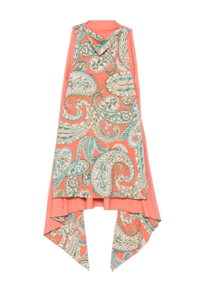 ETRO paisley-print midi dress - Orange