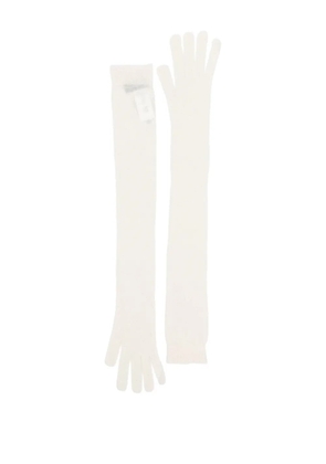 Fabiana Filippi long-fingerless gloves - Neutrals