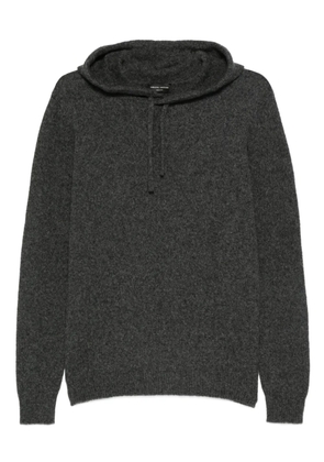 Roberto Collina knitted hoodie - Grey