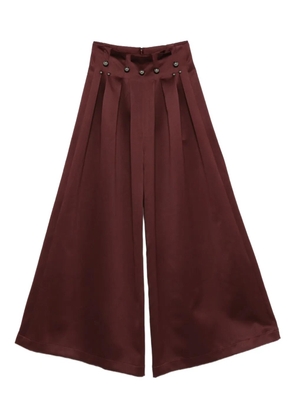 Rosanna Ocampo Boom Boom pleated trousers - Red