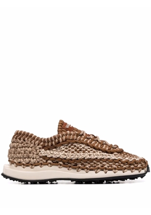 Valentino Garavani crochet low-top sneakers - Brown