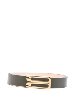 Victoria Beckham logo-buckle belt - Green