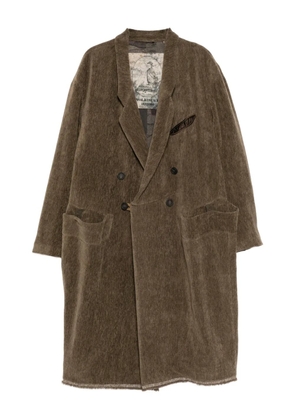 Ziggy Chen double-breasted coat - Brown