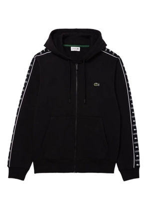 Lacoste logo-patch hoodie - Black