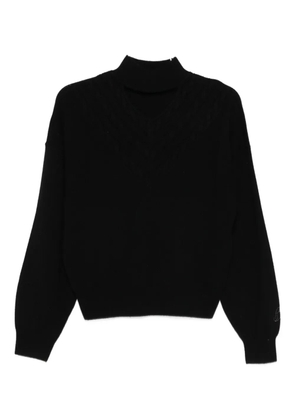 Blugirl cable-knit roll-neck sweater - Black