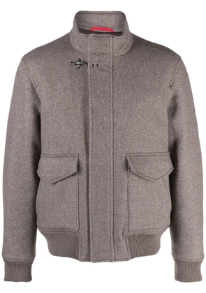 Fay stand-up collar jacket - Brown