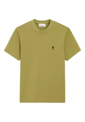 AMI Paris Ami Coeur-embroidery T-shirt - Green