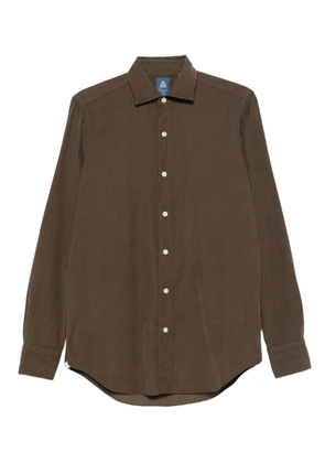 Finamore 1925 Napoli corduroy long-sleeve shirt - Brown