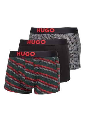HUGO B-Trunk logo waistband boxers (pack of three) - Black