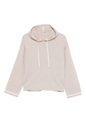 Purotatto silk-blend hoodie - Neutrals