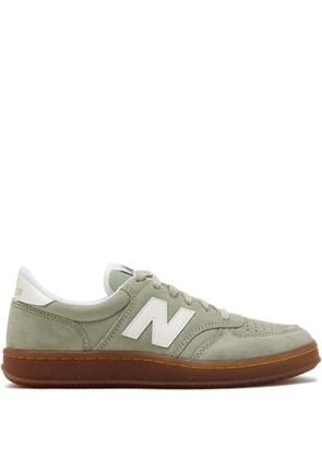 New Balance T500 suede leather sneakers - Green