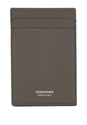 Ferragamo logo-detail cardholder - Grey