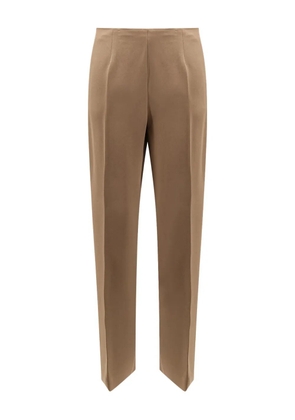 Alberta Ferretti jetted-pocket trousers - Brown