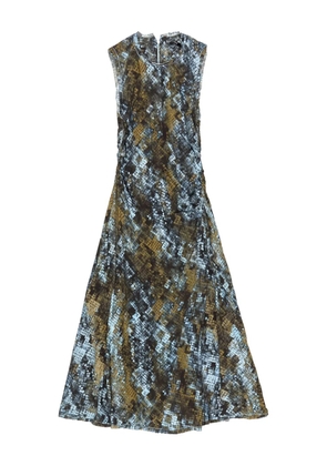 Bimba y Lola snakeskin-print dress - Blue