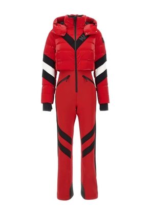Mackage removable-hoodie quilted-effect ski suit - Red
