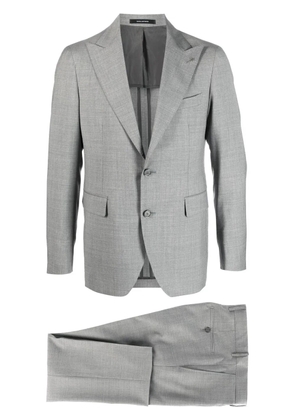 Tagliatore single breasted virgin wool suit - Grey