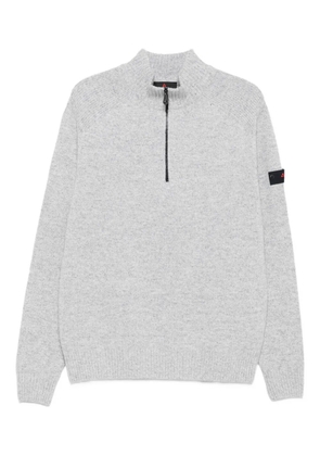 Peuterey zip mock-neck sweater - Grey