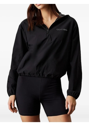 Calvin Klein logo-patch hoodie - Black