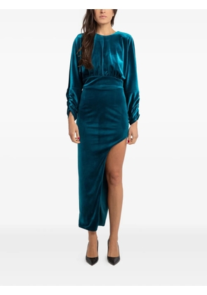 ACTUALEE long-sleeve midi dress - Blue