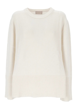 Hemisphere crew-neck sweater - White