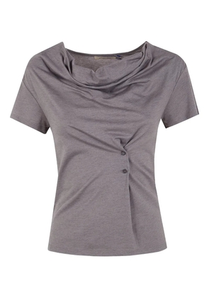 Paloma Wool button cowl-neck T-shirt - Grey