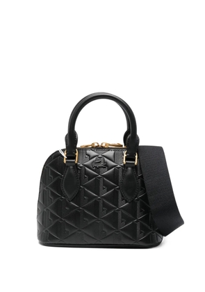 Lacoste mini Bugatti embossed tote bag - Black