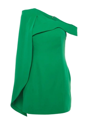 Lavish Alice asymmetric-neckline dress - Green