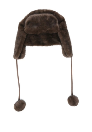 Gotha pompom hat - Brown