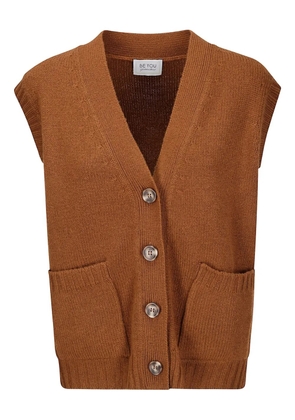 be you button patch-pocket gilet - Brown