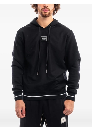 YES LONDON logo-detail hoodie - Black