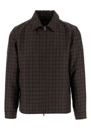 Vince checked shirt jacket - Brown