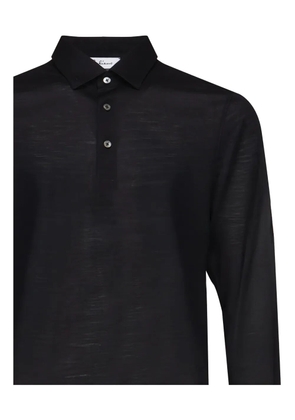 Galliano long-sleeve button polo shirt - Blue