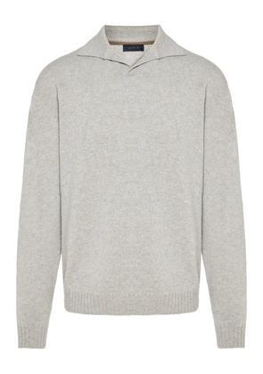 Sease ribbed spli-neck sweater - Grey
