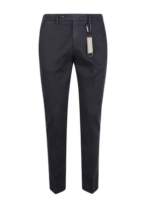Manuel Ritz clip-detail trousers - Blue