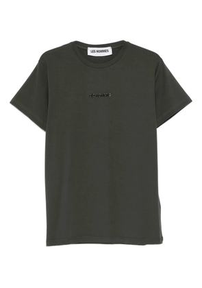 Les Hommes Urban logo-detail T-shirt - Green