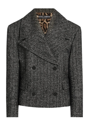 Dolce & Gabbana striped double-breasted jacket - Grey