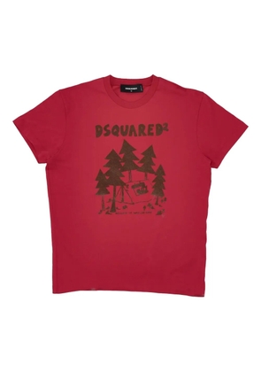 DSQUARED2 tree-graphic T-shirt