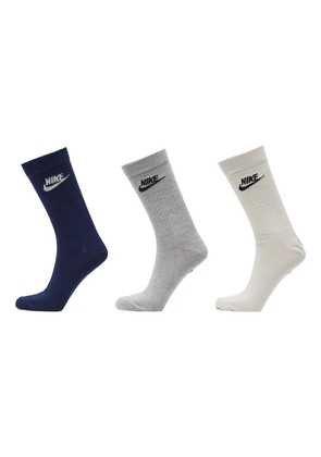 Nike Everyday Essential logo-jacquard socks (pack of three) - Neutrals