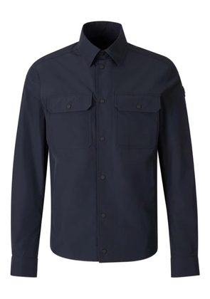 Moncler flap-pocket shirt jacket - Blue