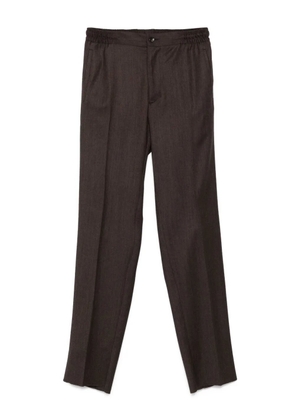 Kiton elasticated-waist trousers - Brown