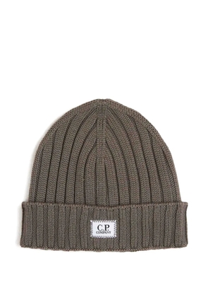 C.P. Company ribbed beanie hat - Green