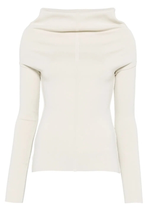 Rick Owens draped long-sleeves top - Neutrals