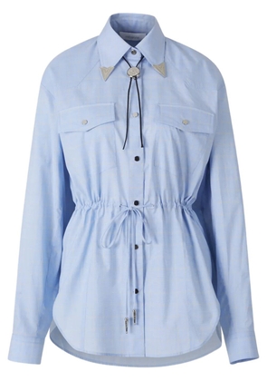 Rabanne drawstring-waist shirt - Blue