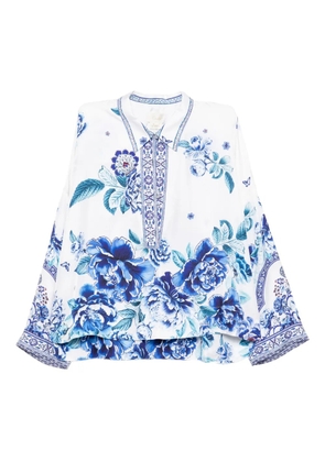 Camilla A Ceramic Garden blouse - White