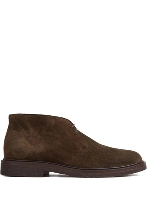 Henderson Baracco lace-up suede boots - Brown