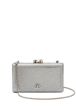 Isla Eva metallic clutch bag - Silver